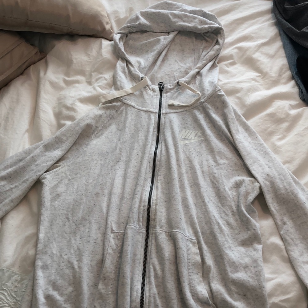 Women’s Nike terry cloth zip up runners jacket